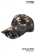 ACS Alpha Cap สีเขียวลายพราง