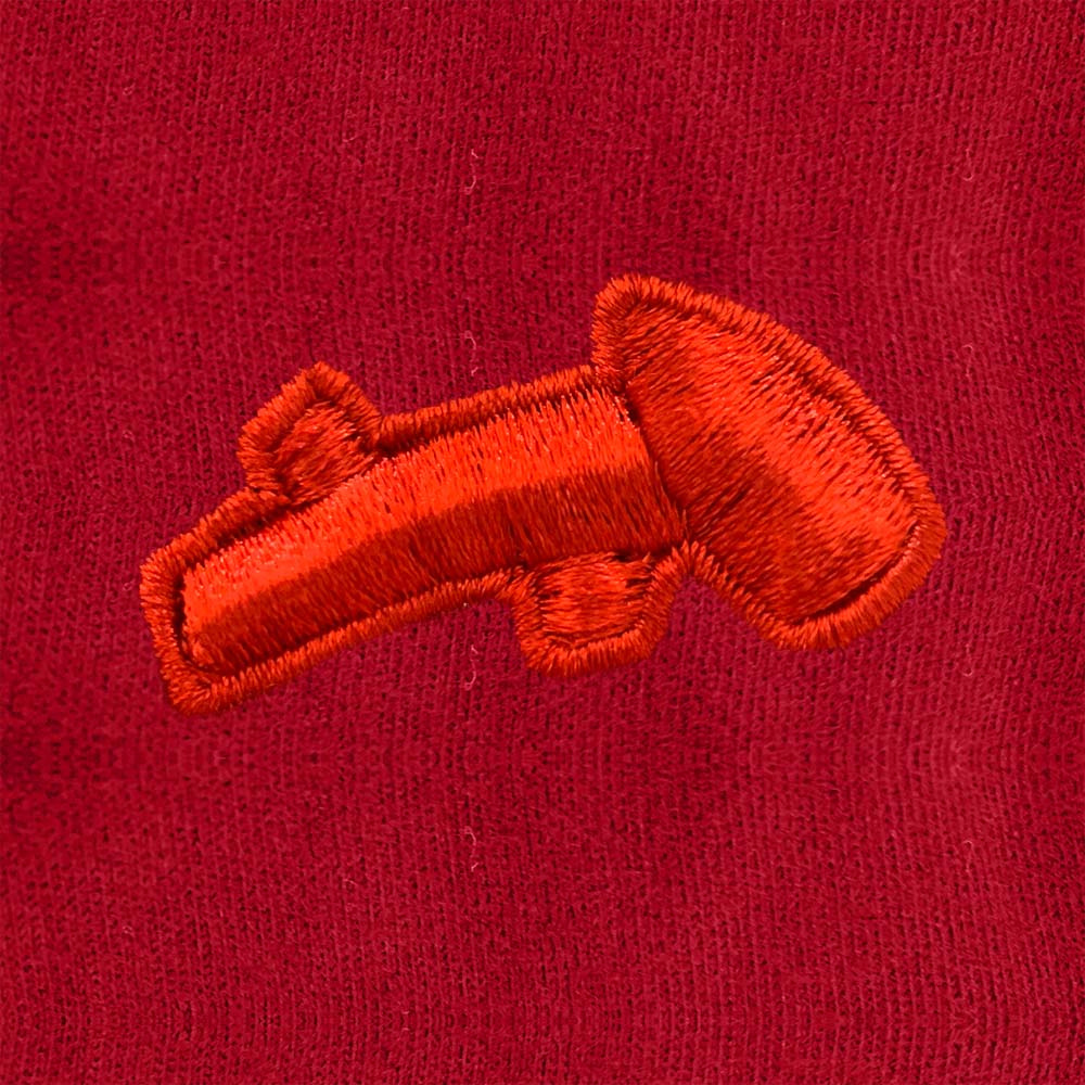 เสื้อยืด rudedog รุ่น CRYSTAL BALL สีแดงเข้ม