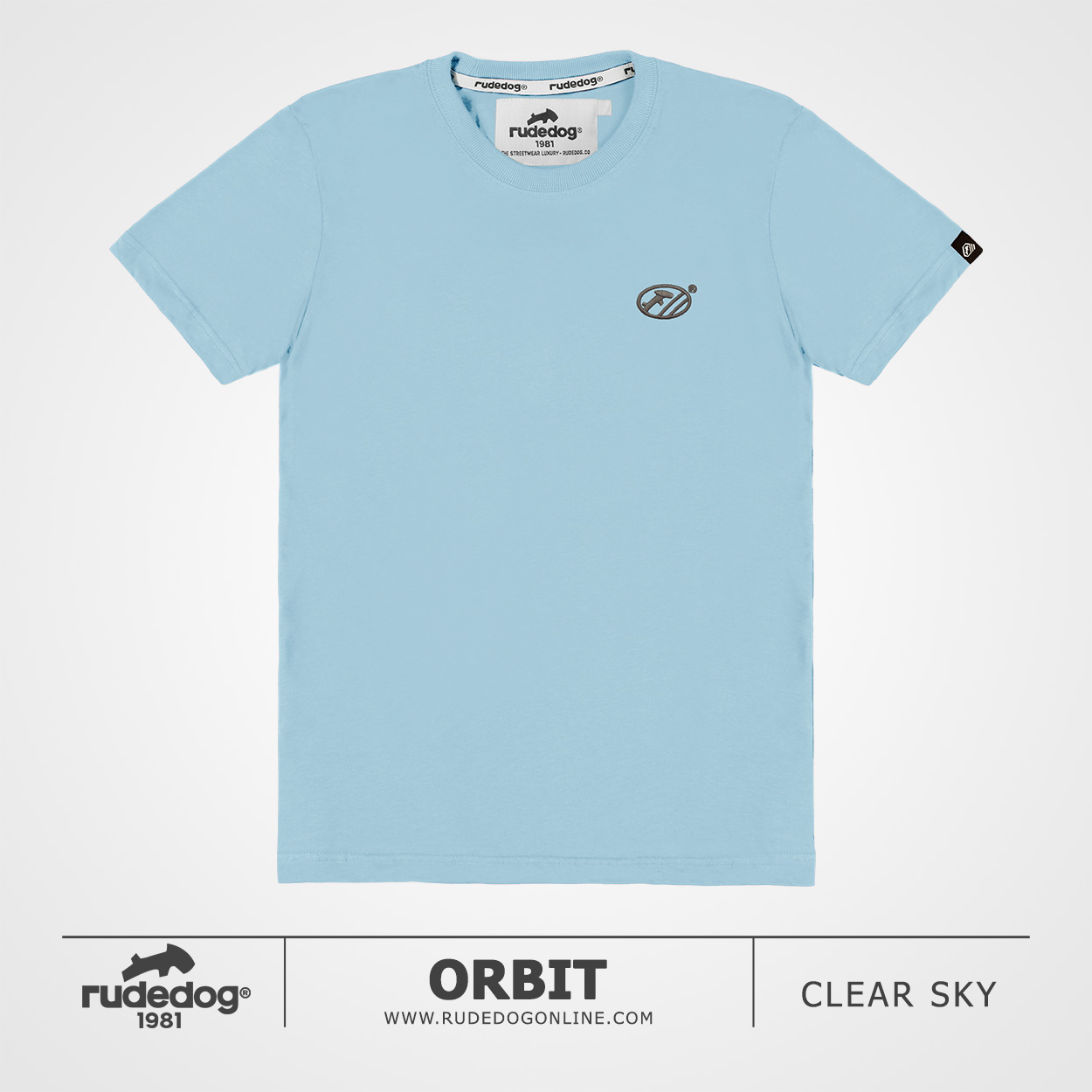 เสื้อยืด rudedog รุ่น Orbit สีฟ้า