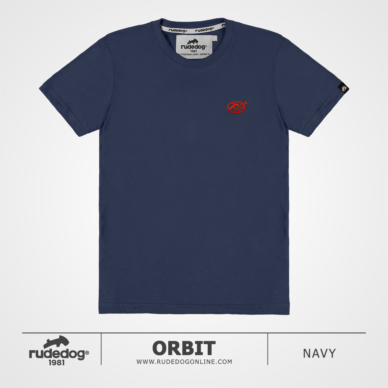เสื้อยืด rudedog รุ่น Orbit สีกรมท่า