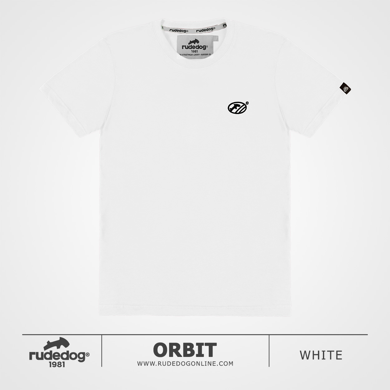 เสื้อยืด rudedog รุ่น Orbit สีขาว