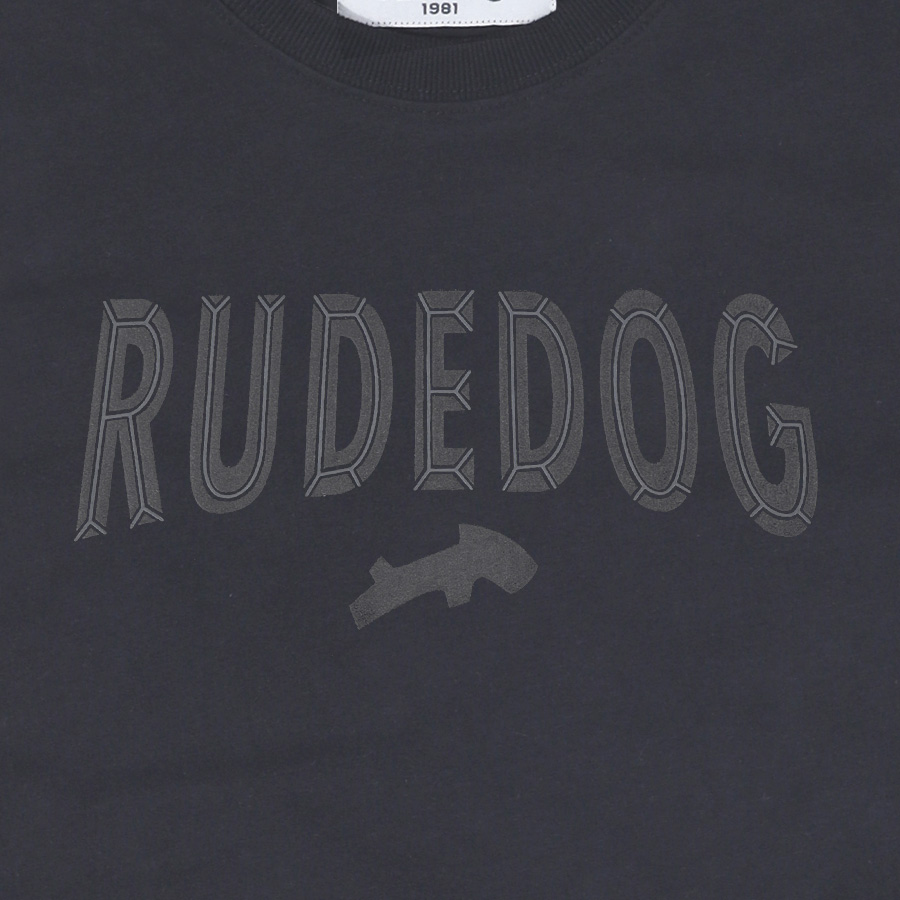 ลายเสื้อยืด rudedog รุ่น Upper สีดำ